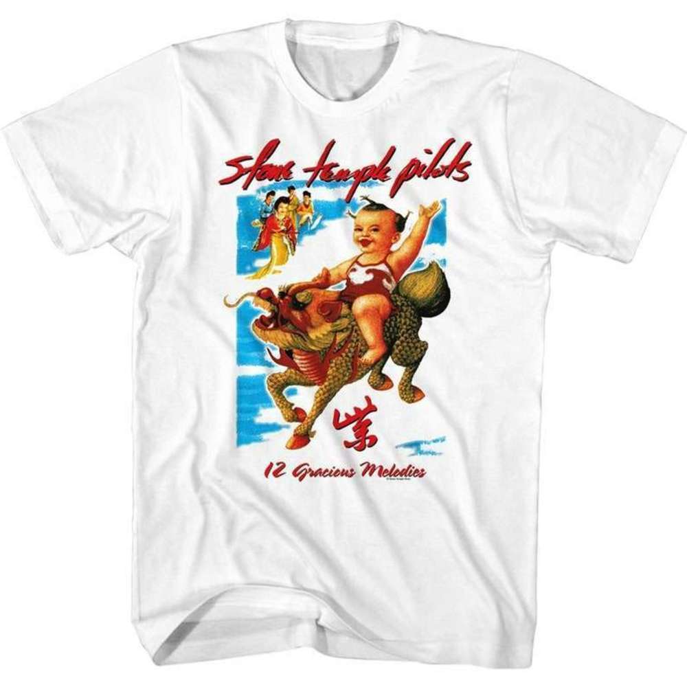 Stone Temple Pilots 12 Gracious Melodies Classic Rock Band T-Shirt